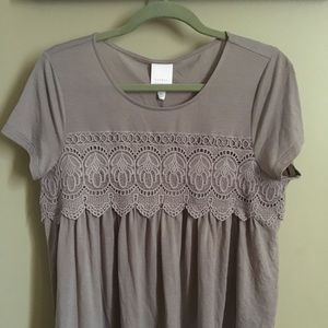 NWT Lauren Conrad babydoll top